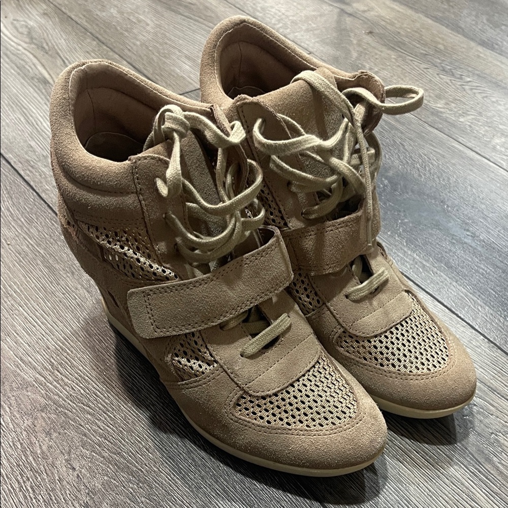 Ash Tan High-Top Sneakers